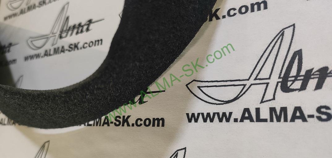 Suchý zips 100 mm SLUČKA čierna